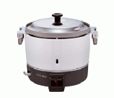 【代引不可】ガス炊飯器(リンナイ)　3升炊き　厨房機器　調理機器　RR-300CF　普及タイプ　内釜フッ素加工　W492*D423*H426(mm)