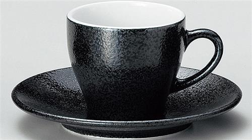 アルミナ磁器　コーヒー碗　黒御影　磁器　食器　41100070　190cc　φ79*H69(mm)【代引き不可】