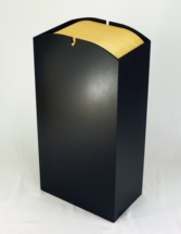 木製ダストBOX Rのっぽ ブラック 5-1270-4