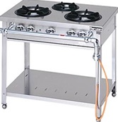 【新品・送料無料・代引不可】マルゼン ガステーブル　スタンダードタイプ　厨房機器　調理機器　MGT-096DS　W900*D600*H800(mm)