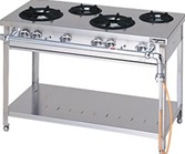 【新品・送料無料・代引不可】マルゼン ガステーブル　スタンダードタイプ　厨房機器　調理機器　MGT-126DS　W1200*D600*H800(mm)