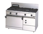 【新品・送料無料・代引不可】マルゼン ガスレンジ　NEWパワークックシリーズ　厨房機器　調理機器　RGR-1265D　W1200*D600*H800(mm)