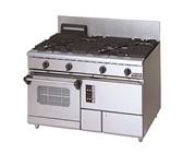 ガスレンジ　NEWパワークックシリーズ　厨房機器　調理機器　RGR-1275XD　W1200*D750*H800(mm)