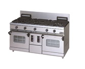 【新品・送料無料・代引不可】マルゼン ガスレンジ　NEWパワークックシリーズ　厨房機器　調理機器　RGR-1565WXD　W1500*D600*H800(mm)