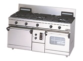 【新品・送料無料・代引不可】マルゼン ガスレンジ　NEWパワークックシリーズ　厨房機器　調理機器　RGR-1565XD　W1500*D600*H800(mm)