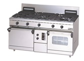 【新品・送料無料・代引不可】マルゼン ガスレンジ　NEWパワークックシリーズ　厨房機器　調理機器　RGR-1575XD　W1500*D750*H800(mm)