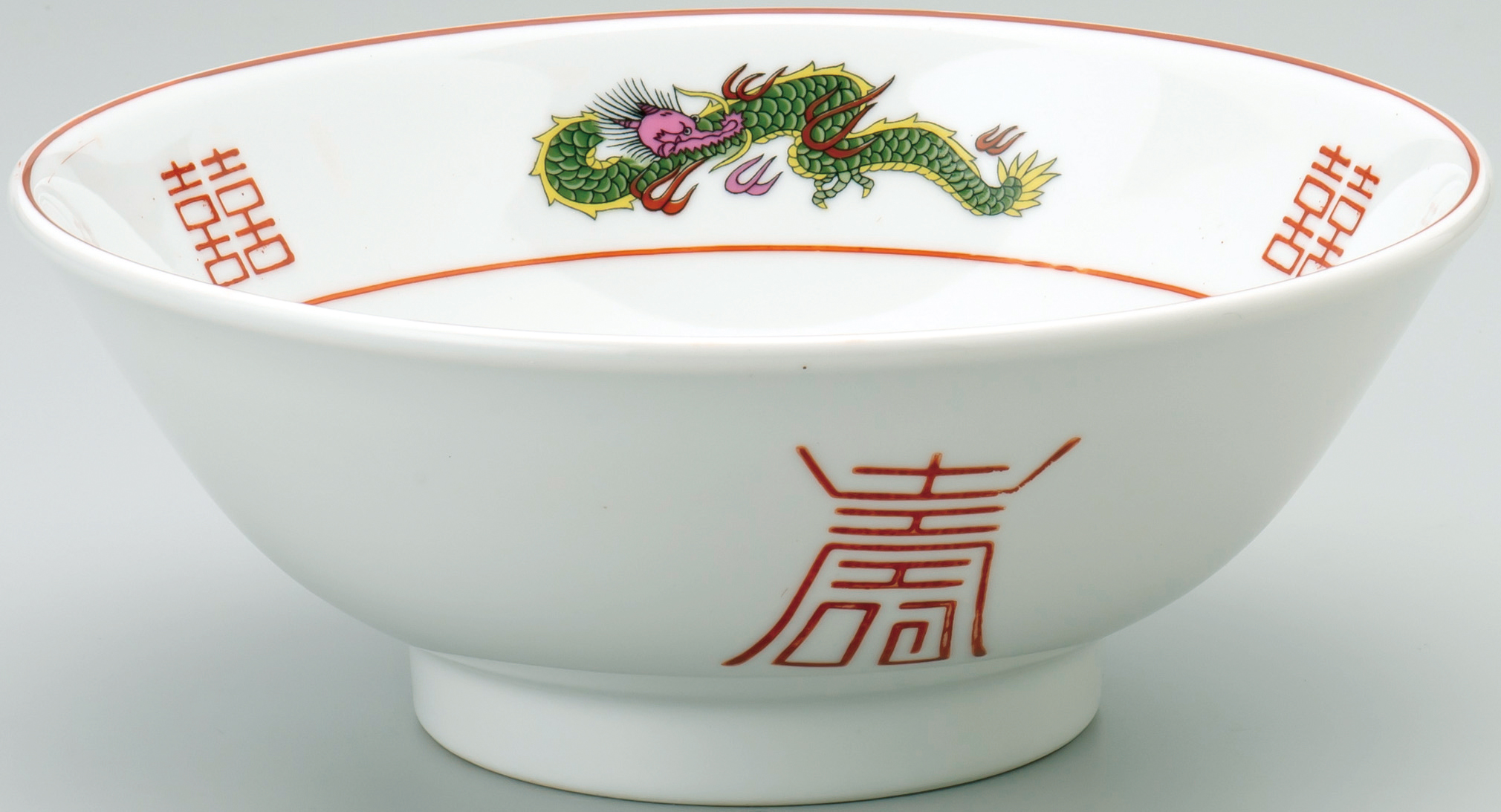 三つ龍ラーメン丼 反高台22cm丼 214x86mm 1400cc