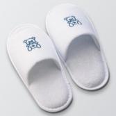 200足 子ども用スリッパ(クマ刺繡)ОPP袋入り