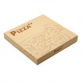 400個(100個入×4ケース)ピザクラフト印刷箱 10インチ