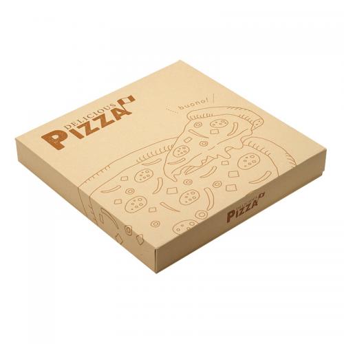 400個(100個入×4ケース)ピザクラフト印刷箱 10インチ