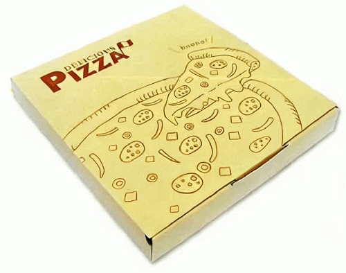 400個 (100個入×4ケース)ピザクラフト印刷箱 12インチ