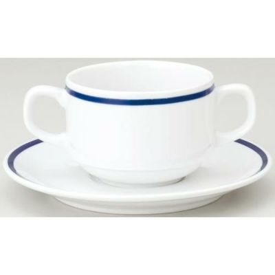 10個セット スタック両手碗 碗+受皿