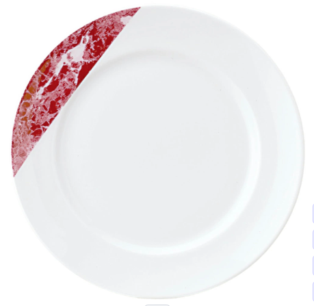 10個/セット　ワイドリム17cm レッド