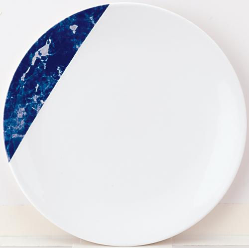 10個/セット　フラットメタ23cm ブルー