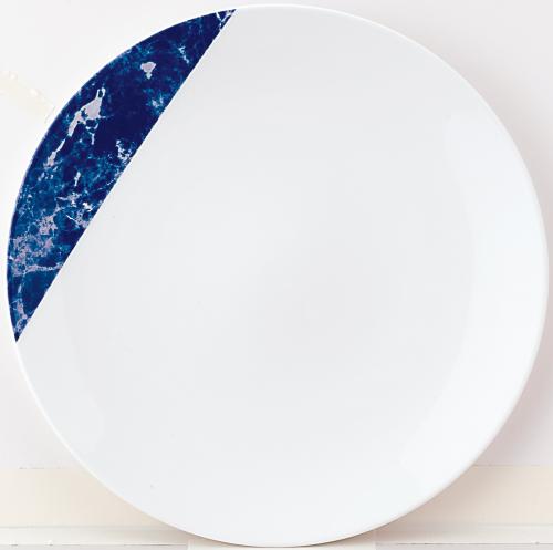 10個/セット　フラットメタ27cm ブルー