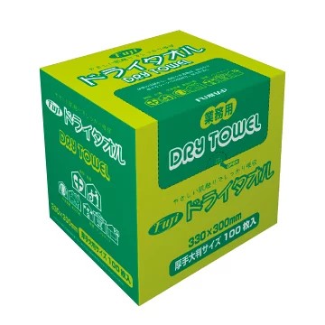 業務用　ケース販売　尚美堂　フジナップ　フジドライタオル　027600　330×300mm　1200枚(100枚×12小箱)/ケース