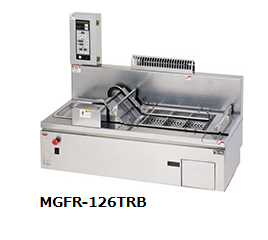 【新品/送料無料/代引不可】マルゼン ガス卓上エプロン式コンベアフライヤー 20L  MGFR-126TR(L) W1200×D600×H350(mm)