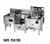 【新品・送料無料・代引不可】マルゼン デラックスタイプ 中華レンジ 内管式 3口レンジ MR-563B W1750*D750*H720(mm)