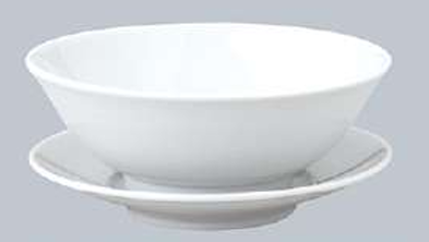 【代引不可】業務用　白中華　22cm丼受皿　[218×38(mm)]　(丼別売り)