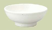 【代引不可】業務用　和風中華 粉引き　玉渕14cm鉢　[138×56(mm)・400cc]