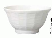 【代引不可】 14cmけずり丼　白　アルミナ磁器　食器　88245001　W138*H80(mm)　560cc
