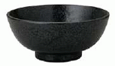 【代引不可】業務用　和風中華 黒耀　丸13cm碗　[130×62(mm)・390cc]　88542071