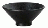 【代引不可】業務用　和風中華 黒耀　切立14cmライス碗　[140×66(mm)・390cc]　44414071