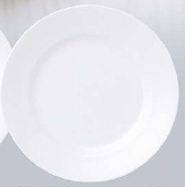 【代引不可】 業務用　リム玉19cm皿　白　アルミナ磁器　食器　31072001　φ190*H23(mm)