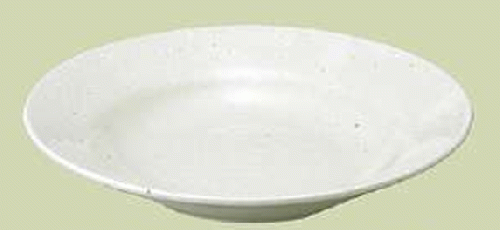 【代引不可】業務用　リム玉23cm深皿　粉引　アルミナ磁器　食器　31190073　φ235*H45(mm)