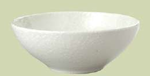 【代引不可】20cmボール　粉引　アルミナ磁器　業務用食器　76819073　φ196*H76(mm)