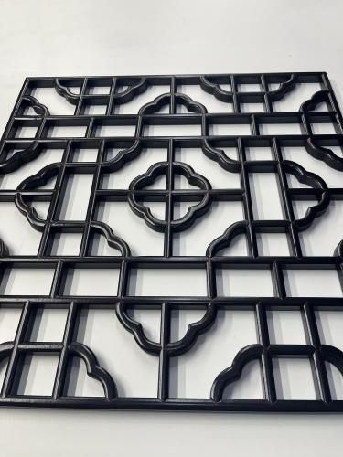 【掛飾】60cm井字正方格　セイジセイホウカク　装飾品　内装　本場　飾り　中華　木製　SJS6060　W600*D15*H600