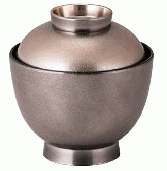 【耐熱ABS樹脂】3.2寸玉子椀　ブロンズ乾漆内黒　親・蓋　2-246-5　φ96*H100(mm) 【代引き不可】