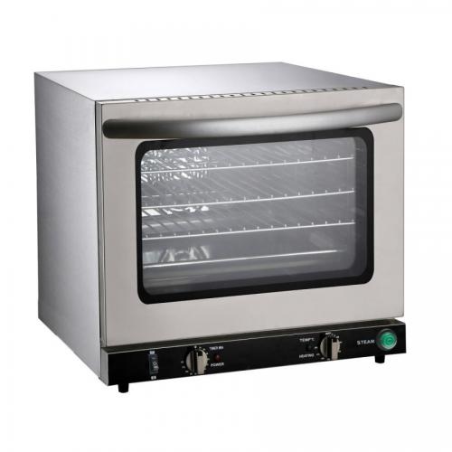 業務用電気コンベクションオーブンSTTE66F|スチーム機能付き 焼き網4枚付き|卓上式・省スペース・清掃簡単|単相 200V