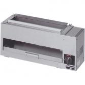 【代引不可】MGKS-101 マルゼン ガス下火式焼物器 炭焼き 赤外線バーナータイプ 串焼用 W580*D180*H250(mm)