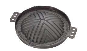 鉄製食器　29cm(S)ジンギスカン鍋穴無　食器　調理器具　鍋　301075　内径290*H50(mm)【代引き不可】