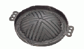 鉄製食器　29cm(S)ジンギスカン鍋穴無　食器　調理器具　鍋　301075　内径290*H50(mm)【代引き不可】
