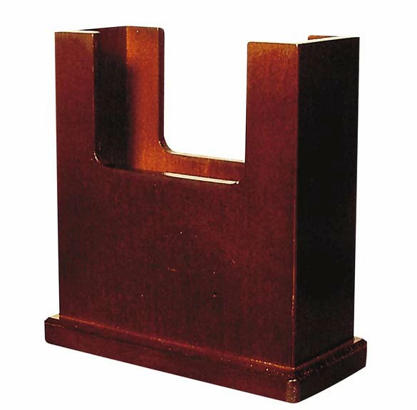 10個 木製 ナプキン立 N-036 茶