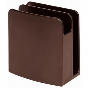 10個 樹脂製 シンビ メニュー立兼用ナプキンスタンド SHO-148-S 茶