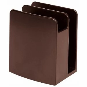 10個 樹脂製 シンビ メニュー立兼用ナプキンスタンド SHO-149-L 茶