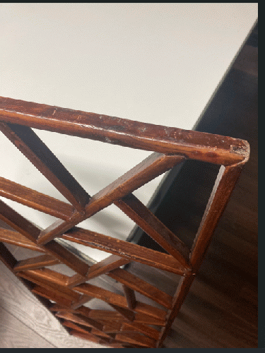 【格】氷花格　ヒョウカカク　両面塗装　装飾品　内装　本場　飾り　中華　木製　B-095　W300*H1000【訳あり品】