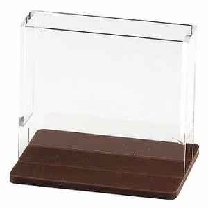 10個 えいむ アクリル ナプキン立て NT-27 茶