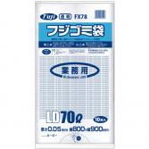 フジゴミ袋 LD 70L 05 透明200 (10 枚 ×20 袋)/ケース*3ケース