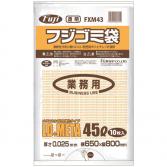 フジゴミ袋 LD+META 45L 025 透明600(10 枚 *60 袋)/ケース*3ケース