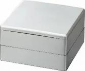 重箱 二段  6.5寸彩重2段セット(外寸19.6cm角 高さ11.7cm)銀 福井クラフト
