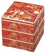 10セット　重箱 3段  6.5寸彩校倉重3段  福井クラフト