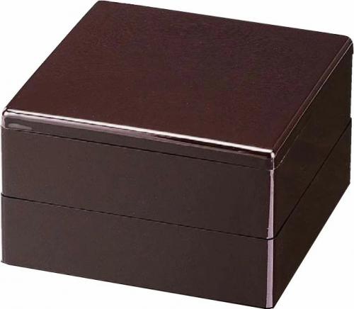 10セット 重箱 2段 6.5寸彩重2段 (外寸19.6cm角 高さ11.7cm)新溜 福井クラフト