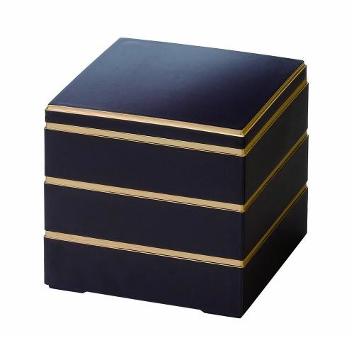 10セット 重箱 3段寸校倉三段重  新溜渕金 福井クラフト