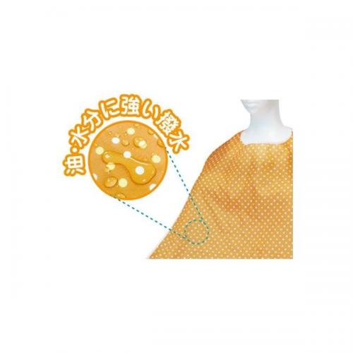 30枚入 食事用エプロン SE-04O(ドット柄オレンジ)