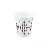 【業務用】【ケース販売】【使い捨て】尚美堂　フジナップ　フジ紙コップ 7oz スタ一柄　205cc　181200　口径φ72×高さ78×底径φ51mm　2000(80個×25本)/ケース×3ケース
