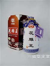 【送料無料(本州限定)・代引不可】越王台陳年8年花彫王 [白磁]　16度　500ml×12本　1444-2761　SK0389　